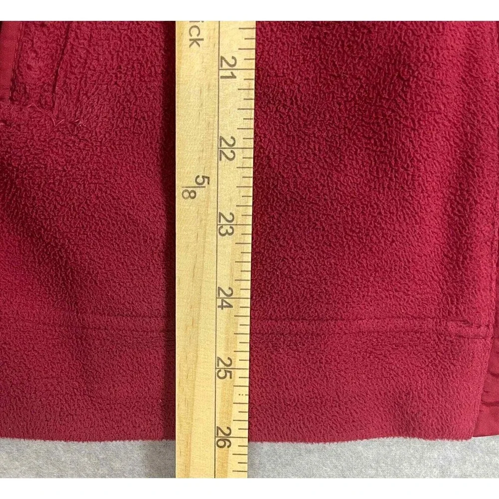 Banana Republic‎ Fleece Vest Mens S Red Full Zip Performance Sports